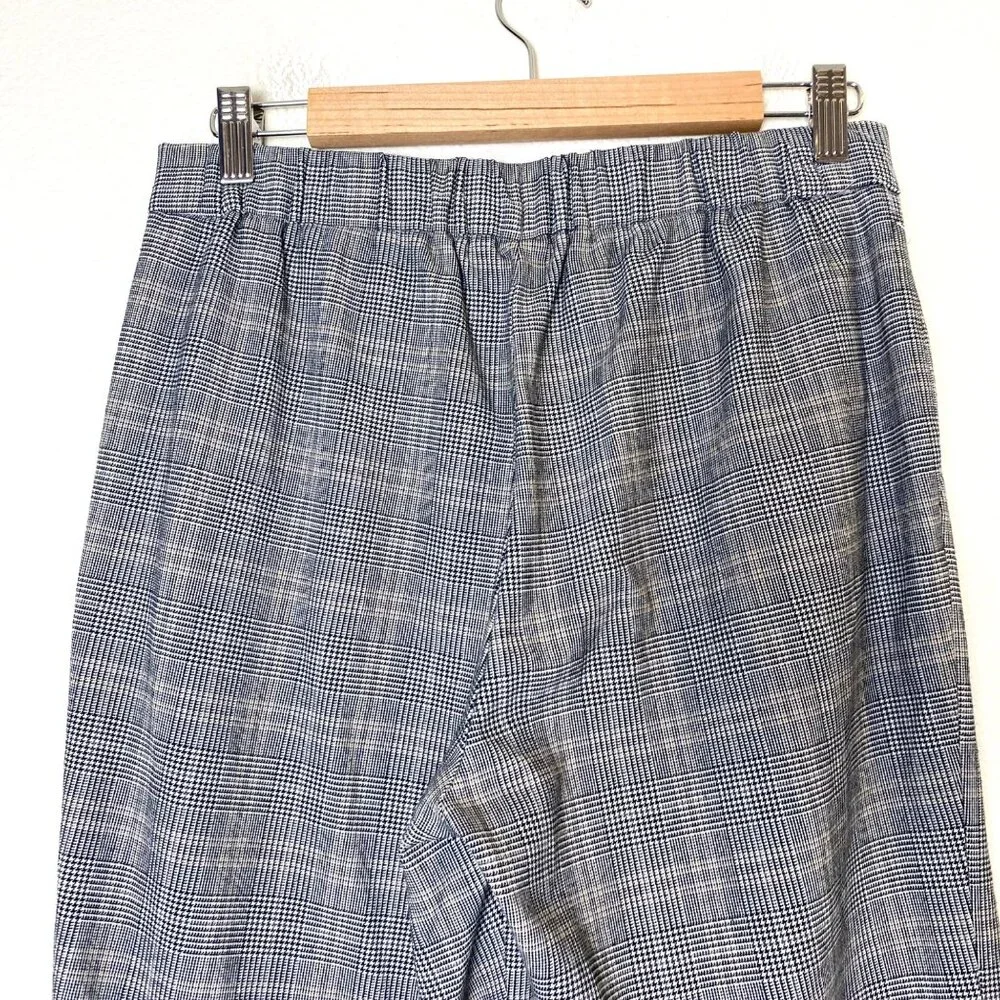 Aritzia Babaton Conan Straight Leg Tartan Plaid Cropped Pants Trousers 8 - Picture 7 of 9